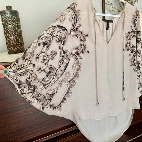 BCBG MaxAzria Fiona Blouse, Oversized, Dolman Sleeves, Size XXS - Picture 2 of 12